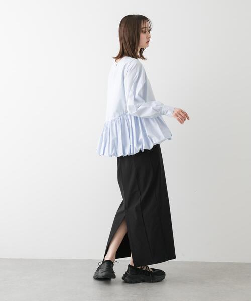 SENSE OF PLACE by URBAN RESEARCH（センスオブプレイスバイアーバンリサーチ）の「バルーンブラウス（シャツ/ブラウス・レディース・ブラック/アイボリー/ライトブルー・ONE）」の15枚目の写真