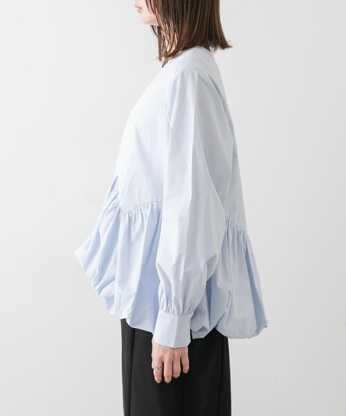 SENSE OF PLACE by URBAN RESEARCH（センスオブプレイスバイアーバンリサーチ）の「バルーンブラウス（シャツ/ブラウス・レディース・ブラック/アイボリー/ライトブルー・ONE）」の13枚目の写真