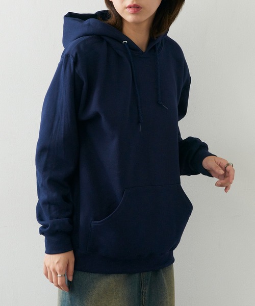 JERZEES（ジャージーズ）の「【JERZEES】NUBLEND プルオーバーパーカー ボックスシルエット ビッグシルエット オーバーサイズ 裏起毛 UNTR（パーカー・メンズ・チャコールグレー/ネイビー/ブラック/グレー/ホワイト/アッシュ・XL/M/S/L）」の6枚目の写真