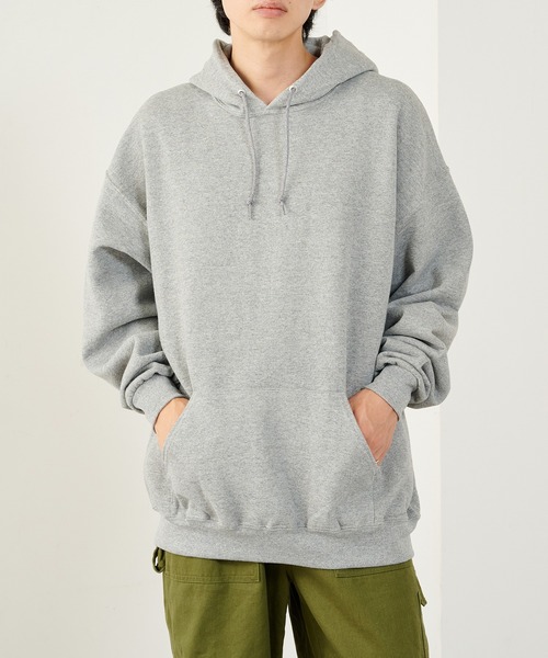 JERZEES（ジャージーズ）の「【JERZEES】NUBLEND プルオーバーパーカー ボックスシルエット ビッグシルエット オーバーサイズ 裏起毛 UNTR（パーカー・メンズ・チャコールグレー/ネイビー/ブラック/グレー/ホワイト/アッシュ・XL/M/S/L）」の4枚目の写真