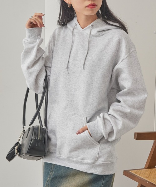 JERZEES（ジャージーズ）の「【JERZEES】NUBLEND プルオーバーパーカー ボックスシルエット ビッグシルエット オーバーサイズ 裏起毛 UNTR（パーカー・メンズ・チャコールグレー/ネイビー/ブラック/グレー/ホワイト/アッシュ・XL/M/S/L）」の5枚目の写真