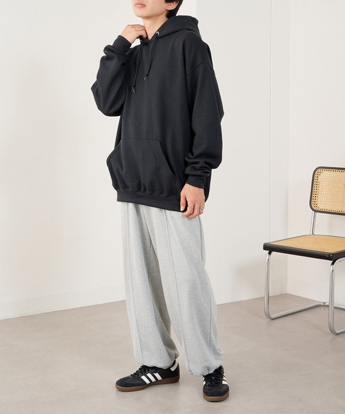 JERZEES（ジャージーズ）の「【JERZEES】NUBLEND プルオーバーパーカー ボックスシルエット ビッグシルエット オーバーサイズ 裏起毛 UNTR（パーカー・メンズ・チャコールグレー/ネイビー/ブラック/グレー/ホワイト/アッシュ・XL/M/S/L）」の15枚目の写真