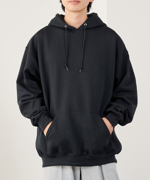 JERZEES（ジャージーズ）の「【JERZEES】NUBLEND プルオーバーパーカー ボックスシルエット ビッグシルエット オーバーサイズ 裏起毛 UNTR（パーカー・メンズ・チャコールグレー/ネイビー/ブラック/グレー/ホワイト/アッシュ・XL/M/S/L）」の14枚目の写真