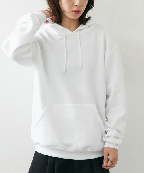 JERZEES（ジャージーズ）の「【JERZEES】NUBLEND プルオーバーパーカー ボックスシルエット ビッグシルエット オーバーサイズ 裏起毛 UNTR（パーカー・メンズ・チャコールグレー/ネイビー/ブラック/グレー/ホワイト/アッシュ・XL/M/S/L）」の17枚目の写真