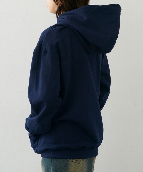 JERZEES（ジャージーズ）の「【JERZEES】NUBLEND プルオーバーパーカー ボックスシルエット ビッグシルエット オーバーサイズ 裏起毛 UNTR（パーカー・メンズ・チャコールグレー/ネイビー/ブラック/グレー/ホワイト/アッシュ・XL/M/S/L）」の9枚目の写真