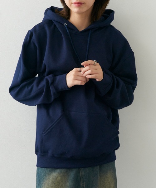 JERZEES（ジャージーズ）の「【JERZEES】NUBLEND プルオーバーパーカー ボックスシルエット ビッグシルエット オーバーサイズ 裏起毛 UNTR（パーカー・メンズ・チャコールグレー/ネイビー/ブラック/グレー/ホワイト/アッシュ・XL/M/S/L）」の7枚目の写真