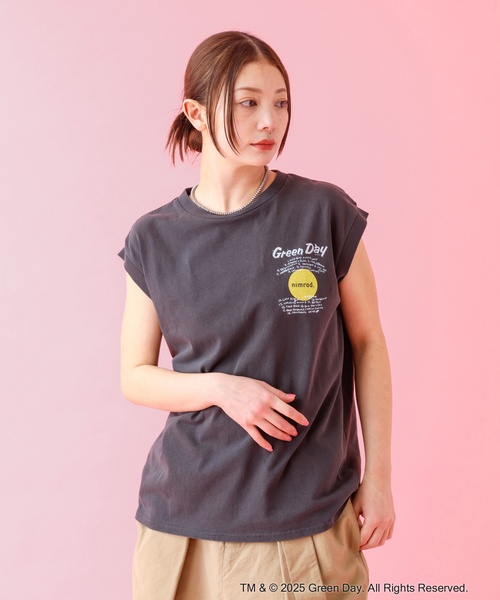 NGHTBRD 売れ筋商品|||ナイトバード Tシャツ トップス レディース Tops Green GOOD ROCK SPEED/グッドロックスピード】ノースリーブTシャツ