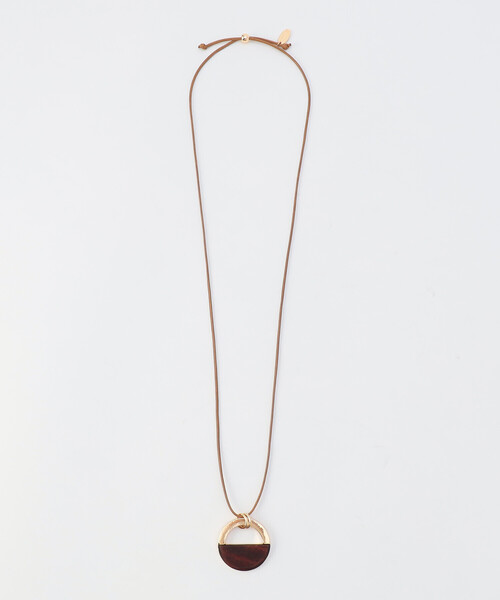 COMME CA ISM（コムサイズム）の「ウッドワントップ スライドネックレス（ネックレス・レディース・ゴールド/シルバー・FREE）」の3枚目の写真