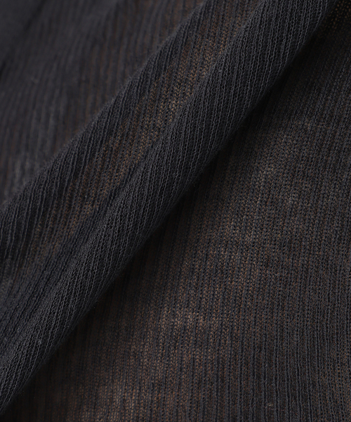 Spick & Span(スピックアンドスパン)の「手洗い可 / 18Gシアーリブカーディガン(カーディガン/ボレロ・レディース・チャコールグレー/ブラウン・FREE)」の6枚目の写真