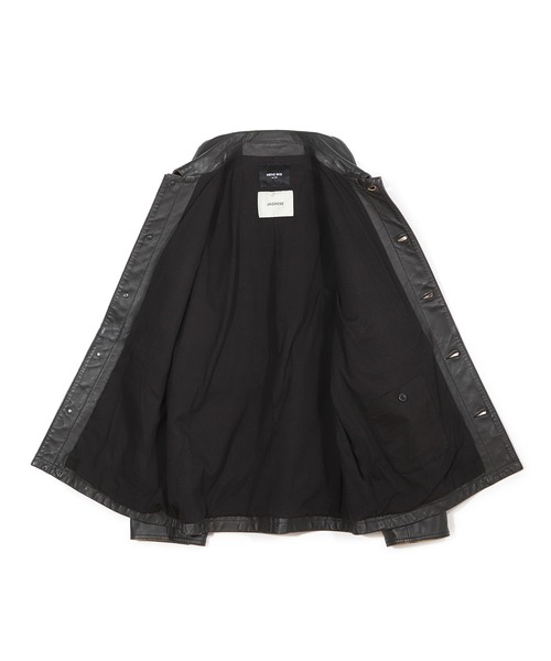 MEN'S BIGI(メンズビギ)の「【JAGROSE/ジャグロース】別注ラムレザーカバーオール(ブルゾン・メンズ・ブラック・03/02/01/04)」の7枚目の写真