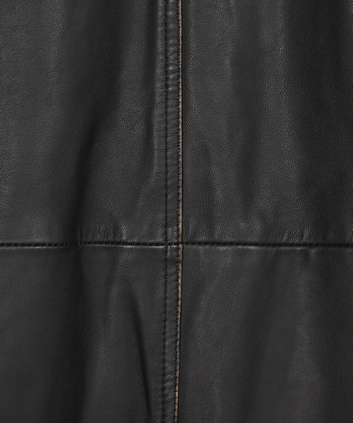 MEN'S BIGI(メンズビギ)の「【JAGROSE/ジャグロース】別注ラムレザーカバーオール(ブルゾン・メンズ・ブラック・03/02/01/04)」の11枚目の写真
