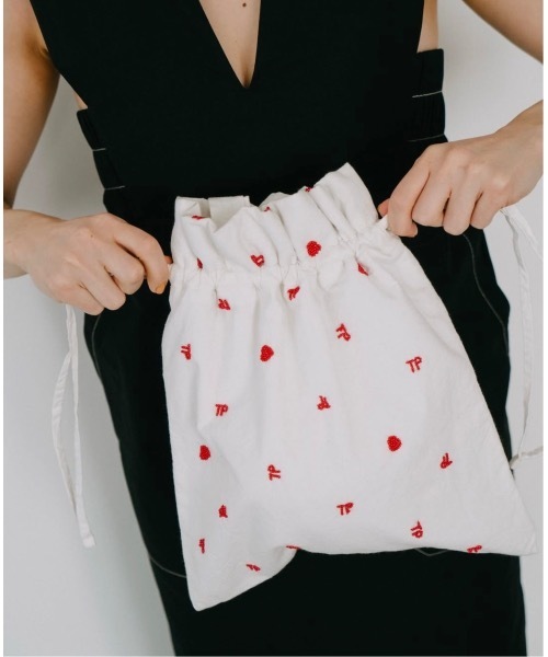 THEATRE PRODUCTS（シアタープロダクツ）の「ビーズエンブロイダリードローストリングトートﾊﾞｯｸﾞ（トートバッグ・レディース・ブルー/ブラック/ホワイト・FREE）」の12枚目の写真