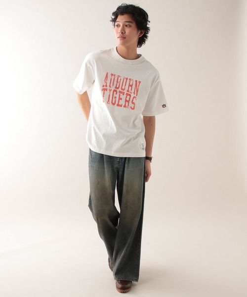 DISCUS(ディスカス)の「【DISCUS】ヴィンテージライク/ルーズカレッジTシャツ(Tシャツ/カットソー・メンズ・ホワイト/ネイビー/ホワイト系その他4/グレー・MEDIUM/LARGE)」の12枚目の写真