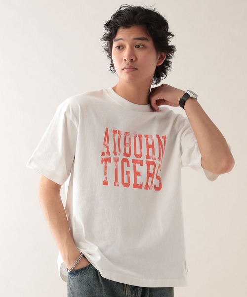 DISCUS(ディスカス)の「【DISCUS】ヴィンテージライク/ルーズカレッジTシャツ(Tシャツ/カットソー・メンズ・ホワイト/ネイビー/ホワイト系その他4/グレー・MEDIUM/LARGE)」の10枚目の写真