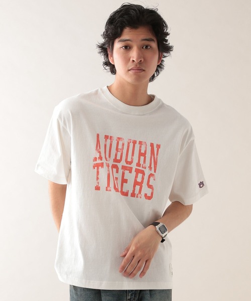 DISCUS(ディスカス)の「【DISCUS】ヴィンテージライク/ルーズカレッジTシャツ(Tシャツ/カットソー・メンズ・ホワイト/ネイビー/ホワイト系その他4/グレー・MEDIUM/LARGE)」の9枚目の写真
