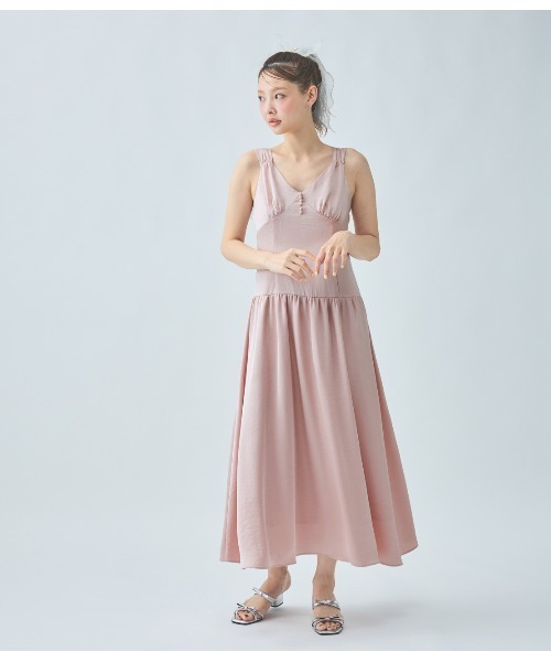 PEACH JOHN（ピーチジョン）の「Ｖネックボリュームワンピ（ワンピース・レディース・ベージュ/ピンク/ブラウン・ONE SIZE）」の22枚目の写真