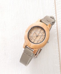 nafka（ナフカ）の「メープル＆オリーブ木製クオーツ腕時計（アナログ腕時計）」
