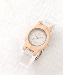 nafka（ナフカ）の「メープル＆オリーブ木製クオーツ腕時計（アナログ腕時計）」