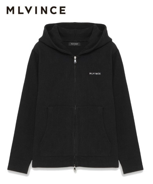 MLVINCE】KNIT ZIP HOODY / ブラック [KZH03BK]（パーカー）｜STYLISE