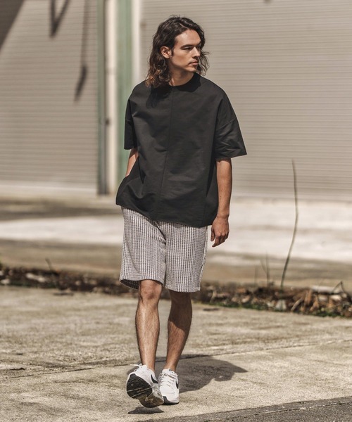 CAMBIO（カンビオ）の「mt9658-MINI URAKE Sweat Oversize Cut Off Tee スウェットTシャツ（Tシャツ/カットソー・メンズ・ホワイト/ブラック/グレー/チャコール・S/M/L）」の13枚目の写真