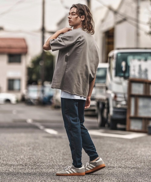 CAMBIO（カンビオ）の「mt9658-MINI URAKE Sweat Oversize Cut Off Tee スウェットTシャツ（Tシャツ/カットソー・メンズ・ホワイト/ブラック/グレー/チャコール・S/M/L）」の17枚目の写真