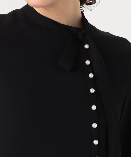 FLICKA(フリッカ)の「【別注】FLICKA for TOMORROWLAND with pearl ドレス(ドレス・レディース・ブラック系その他・1)」の5枚目の写真