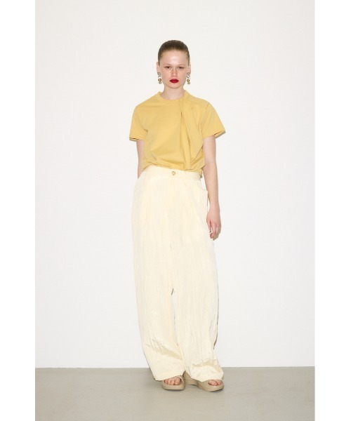 WRINKLE FINISH TUCKED パンツ THROW by SLY | 【THROW】WRINKLE FINISH TUCKED パンツ (パンツ