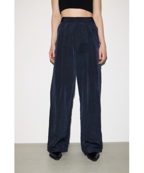 THROW by SLY（スローバイスライ）の「THROW WRINKLE FINISH TUCKED PT リンクル フィニッシュ タックドパンツ（カーゴパンツ・レディース・ライトブラック/キナリ・0/1）」の17枚目の写真