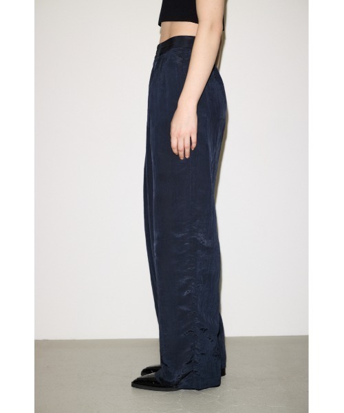 THROW by SLY（スローバイスライ）の「THROW WRINKLE FINISH TUCKED PT リンクル フィニッシュ タックドパンツ（カーゴパンツ・レディース・ライトブラック/キナリ・0/1）」の18枚目の写真