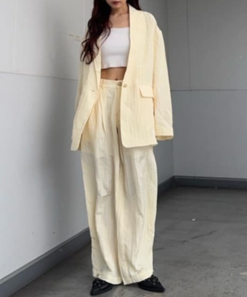 THROW by SLY | 【THROW】WRINKLE SATIN オールインワン