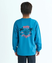 Quiksilver（クイックシルバー）の「SHARE THE STOKE LS Y /クイックシルバーキッズバックプリント長袖ラッシュガード（水着）（ラッシュガード）」