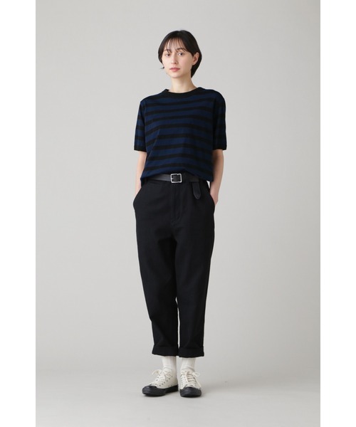 MHL.(エムエイチエル)の「COTTON LINEN STRIPE JERSEY (オンラインショップ限定)(Tシャツ/カットソー・レディース・ブルー/ベージュ系その他2・2)」の7枚目の写真