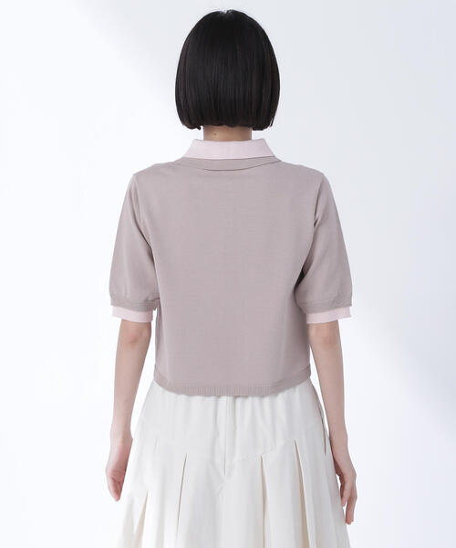 【新品】ナチュラルビューティーベーシック　ダブルカラーポロニット 楽天市場】ダブルカラーポロニット NATURAL BEAUTY BASIC