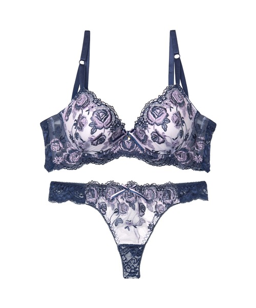 サルート　ローズガーデン　ブラジャー＆ショーツセット　豪華　入手困難 サルート ローズガーデン ブラジャー＆ショーツセット 豪華 入手