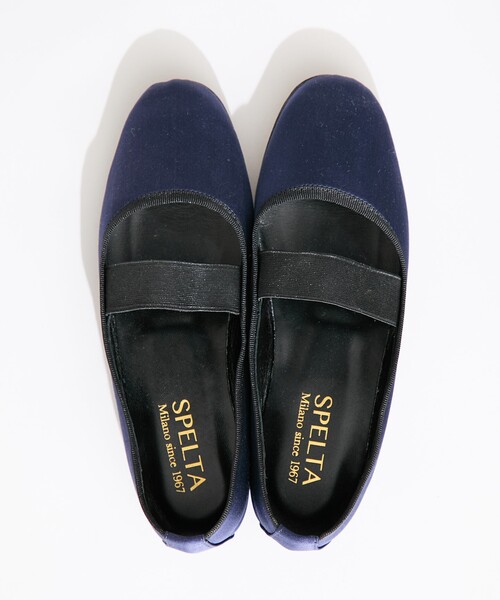 VERMEIL par iena（ヴェルメイユパーイエナ）の「SPELTA スペルタ GAIA RASO 1251142021（バレエシューズ・レディース・ネイビー/ブラック・39/38/37/36）」の2枚目の写真