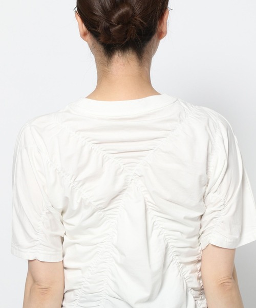 LOWRYS FARM（ローリーズファーム）の「シャーリングロゴＴＳＳ　326151（Tシャツ/カットソー・レディース・ホワイト/ブラック/パープル・FREE）」の18枚目の写真