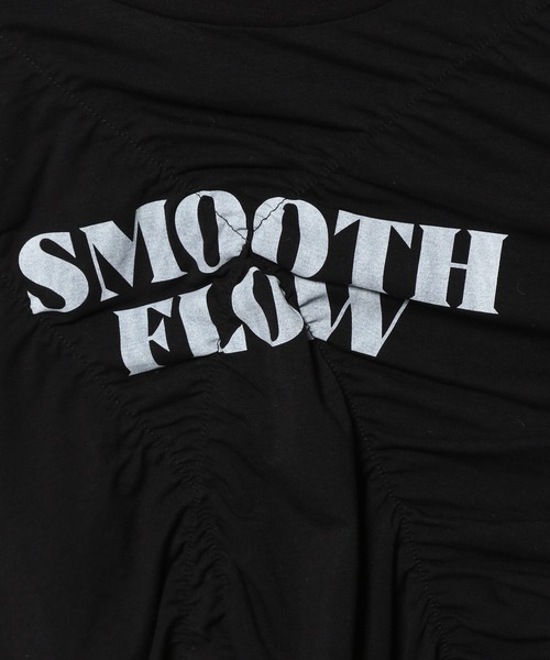 LOWRYS FARM（ローリーズファーム）の「シャーリングロゴＴＳＳ　326151（Tシャツ/カットソー・レディース・ホワイト/ブラック/パープル・FREE）」の20枚目の写真