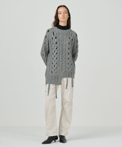KIDILL/キディル】Oversized Mesh Knit Pullover KIDILL × rurumu