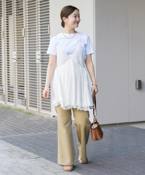 KAREN MILLEN 日本未入荷 キャミソール ドレス ギャザー フレア JENNNY】フレアキャミソールドレス/ツイード/レース/谷間見せ