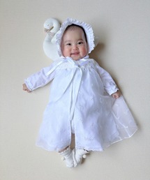nino（ニノ）の「新生児2WAYベビードレスロンパース　～帽子付き～（ロンパース）」