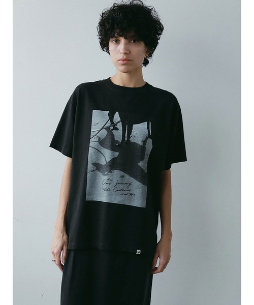 HER.(ハー)の「Oreo & Rose Tee/02(Tシャツ/カットソー・レディース・オフホワイト/ブラック・フリー)」の10枚目の写真