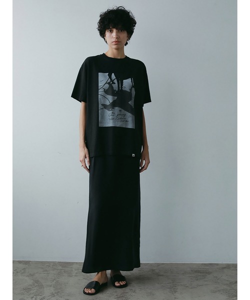 HER.(ハー)の「Oreo & Rose Tee/02(Tシャツ/カットソー・レディース・オフホワイト/ブラック・フリー)」の15枚目の写真