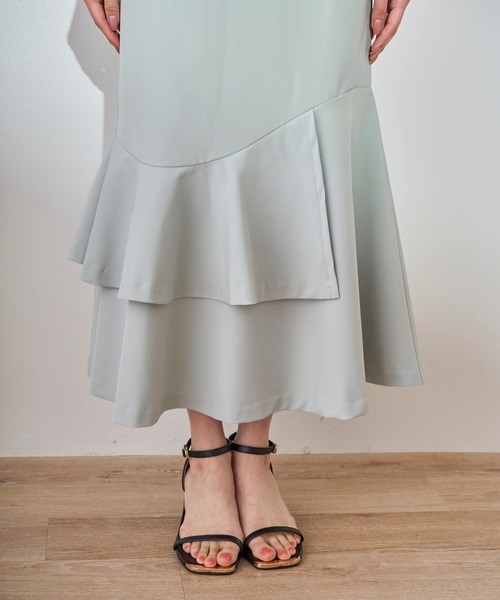 31 Sons de mode（トランテアン　ソン　ドゥ　モード）の「2025春夏新作 スクエアトゥストラップサンダル（サンダル・レディース・ブラック/オフホワイト・M/L）」の9枚目の写真