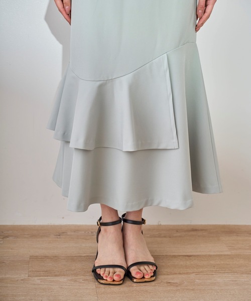 31 Sons de mode（トランテアン　ソン　ドゥ　モード）の「2025春夏新作 スクエアトゥストラップサンダル（サンダル・レディース・ブラック/オフホワイト・M/L）」の10枚目の写真