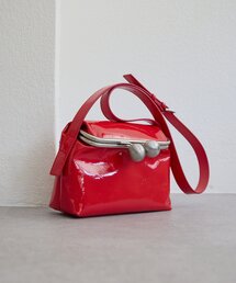 ショルダーバッグ（レッド/赤色系・レザー・本革）ファッション通販