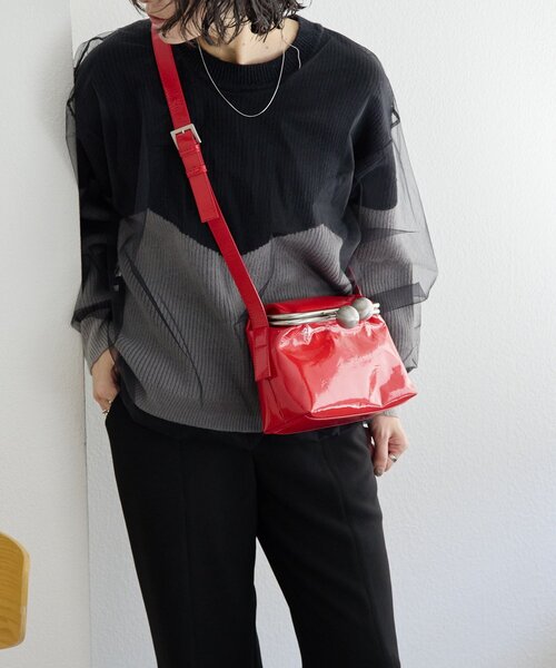 kawa-kawa ear PAPILLONNER別注撥水がま口ショルダーバッグ kawa-kawa ear別注・撥水がま口ショルダーバッグ販売スタート【なか