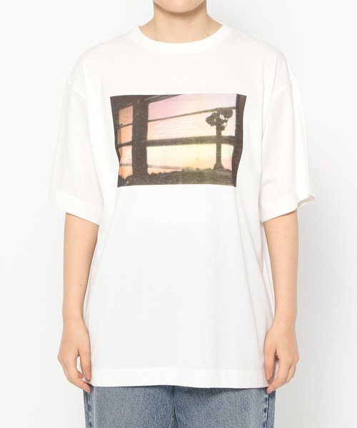 LOWRYS FARM(ローリーズファーム)の「フォトTEE 494889(Tシャツ/カットソー・レディース・アイボリー/オフホワイト/ネイビー・FREE)」の13枚目の写真