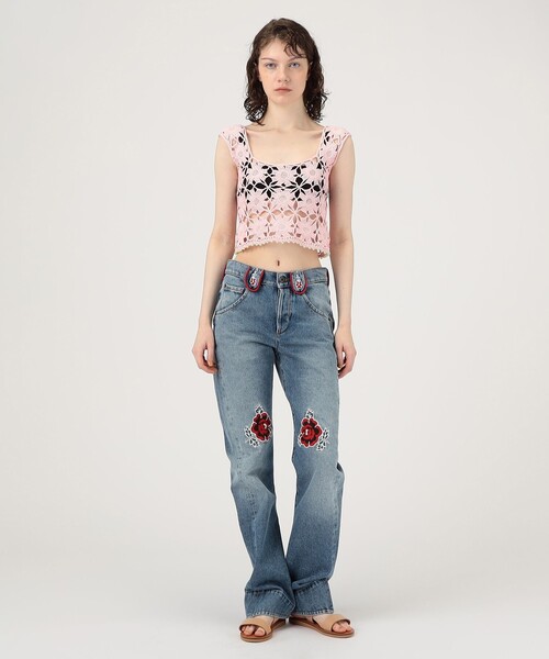 Molly Goddard(モリー ゴダード)の「Molly Goddard CORA JEANS(デニムパンツ・レディース・ブルー系その他・25/26)」の12枚目の写真