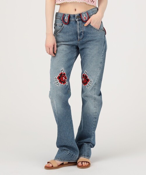 Molly Goddard(モリー ゴダード)の「Molly Goddard CORA JEANS(デニムパンツ・レディース・ブルー系その他・25/26)」の11枚目の写真