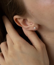 Merry Gem（メリージェム）の「【Merry Gem】≪アレルギー対応≫ ステンレス シンプルパールピアス S KNF-TP（ピアス（両耳用））」